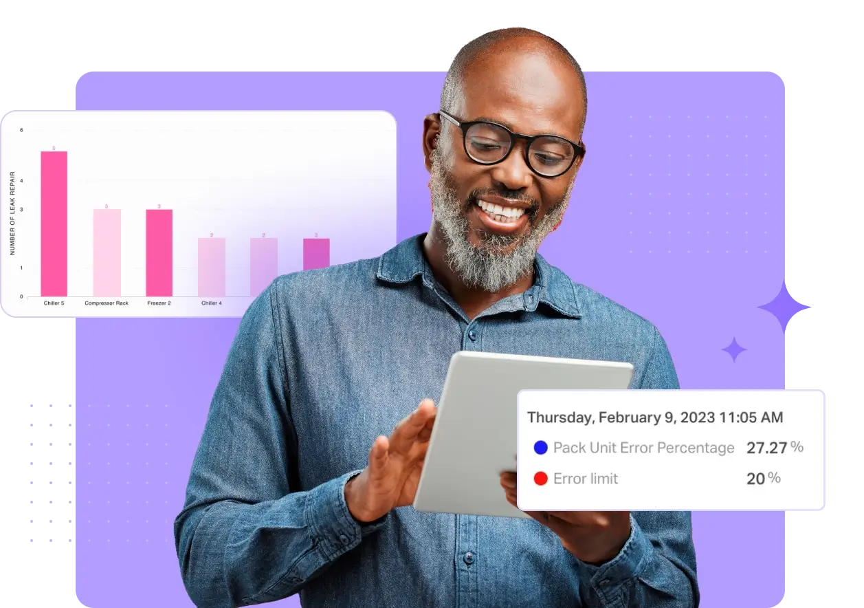 Multi-store refrigeration performance optimization software