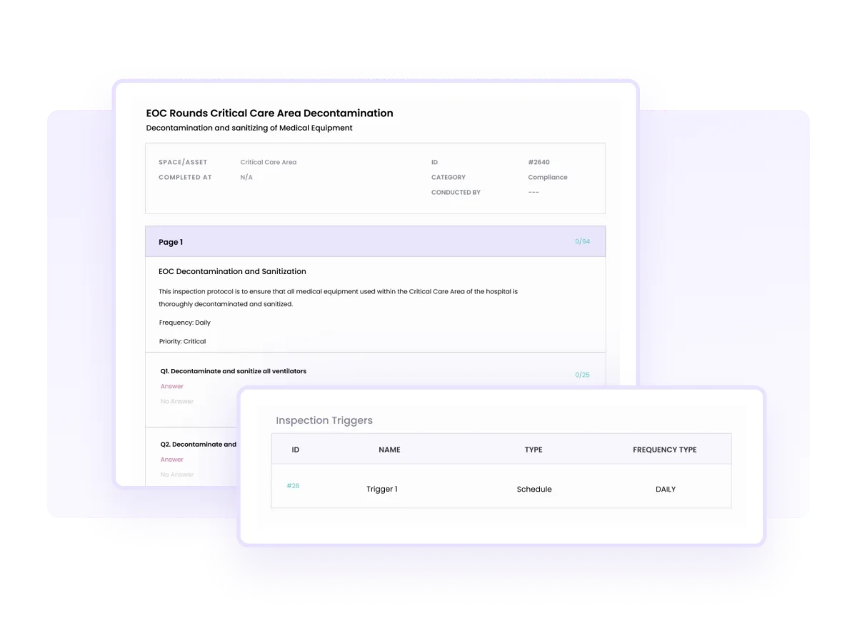 Automate checks to identify drifts from ideal conditions and creation of work orders for quick resolution 