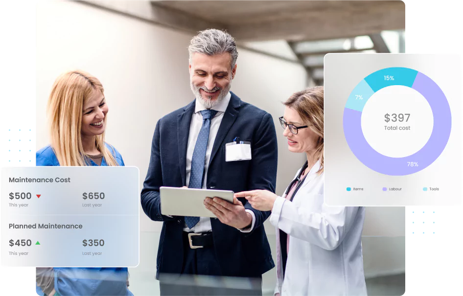 Define rules and set points to raise alarms in case of unusual energy consumption and automate corrective actions to optimize systems in real-time 